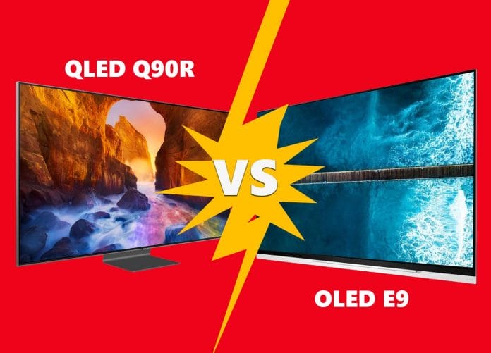 Mediamarkt lässt den Samsung Q90R QLED gegen den E9 OLED TV von LG antreten