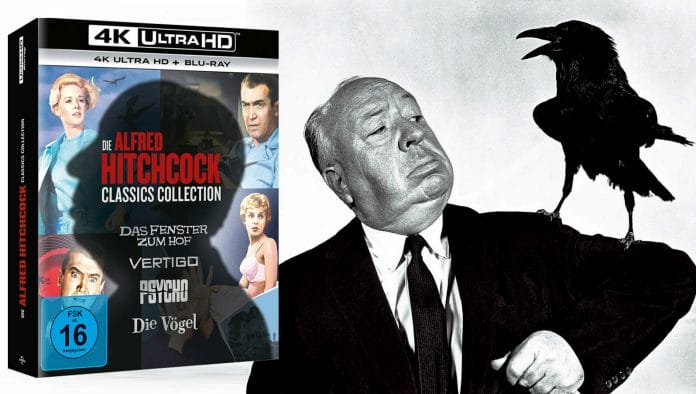Alfred Hitchcock 4 Film Klassiker auf 4K Blu-ray