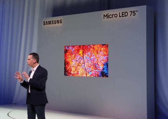 Micro-LED-TV 75 Zoll (Inch) Samsung CES 2019