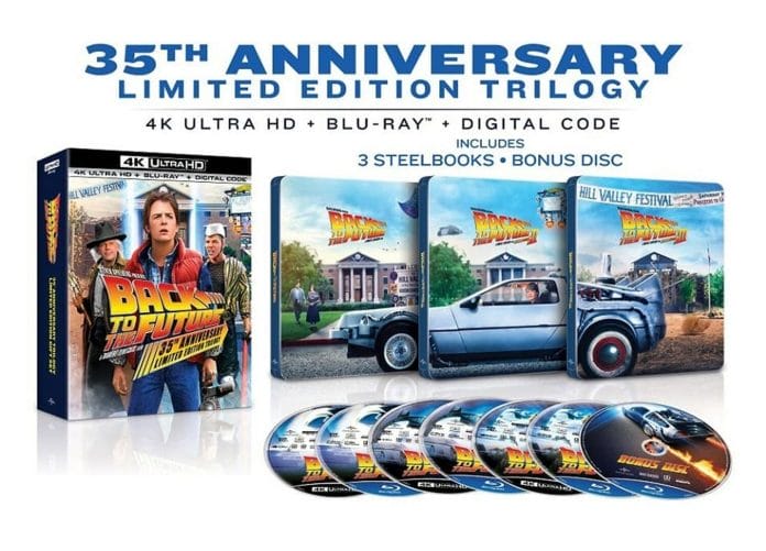 Geilo. Die ikonische "Zurück in die Zukunft" Trilogie erscheint als 4K Blu-ray Steelbook Collection