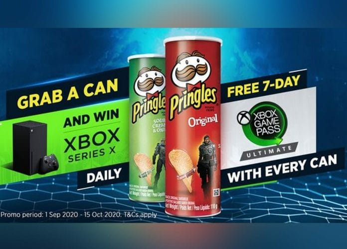 Pringles Gewinnspiel mit Xbox Series X Konsolen als Hauptpreis || Bild Kellog Company + Microsoft