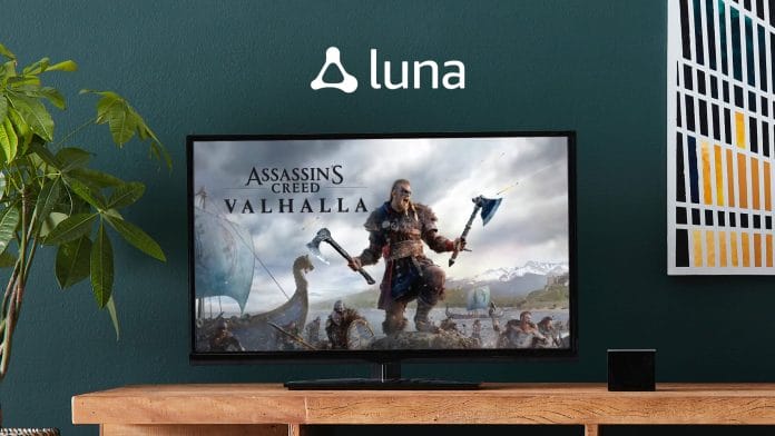 Mit einem zusätzlichen Ubisoft-Abo lassen sich auch zukünftige Blockbuster-Titel wie "Assassin's Creed: Valhalla" auf Luna zocken. Übrigens unten rechts der Fire TV Cube (unterstützt wohl Luna)
