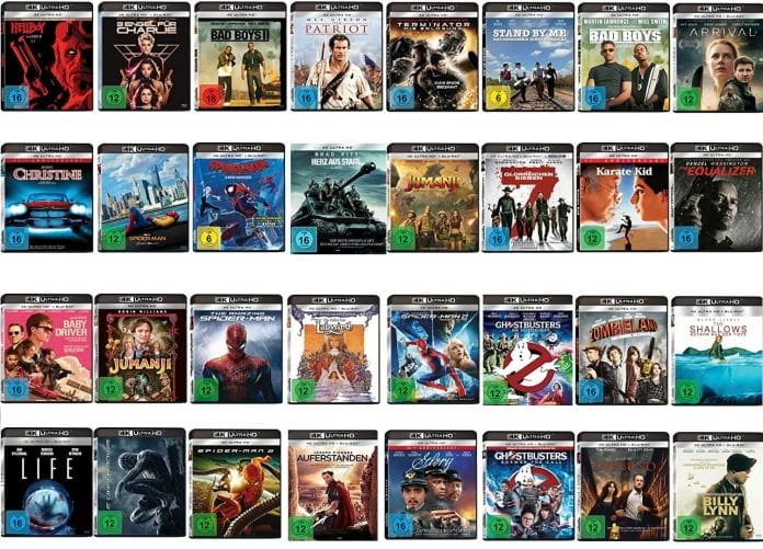 Amazon reduziert unzählige 4K Blu-rays von Sony