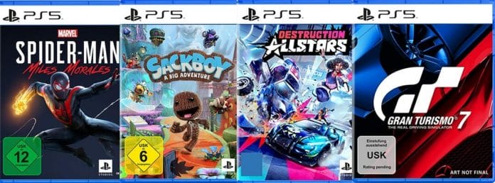 Einige First-Party-Titel für die PlayStation 5 von Sony