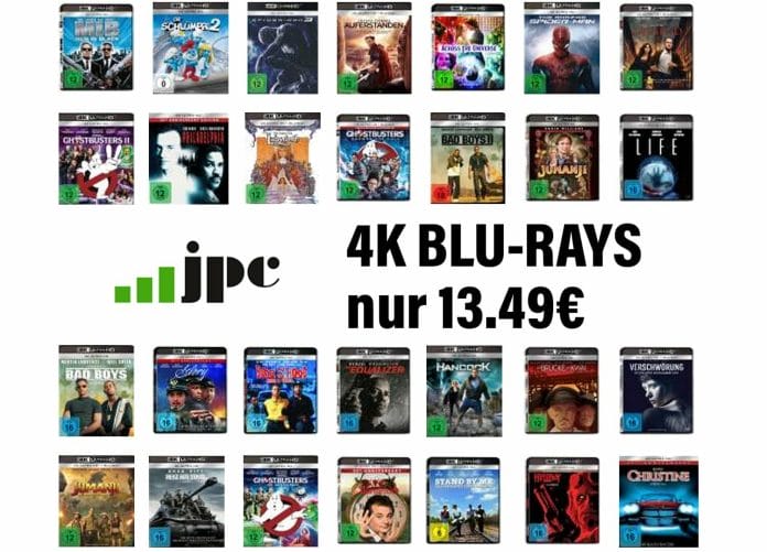 Die 4K Blu-rays von Sony gibt es bei JPC.de mal so richtig günstig!