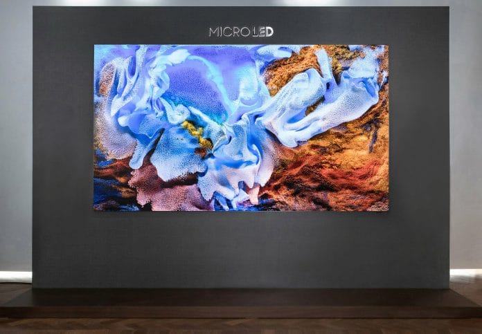 Samsung hat einen neuen Micro-LED-TV mit 110 zoll vorgestellt