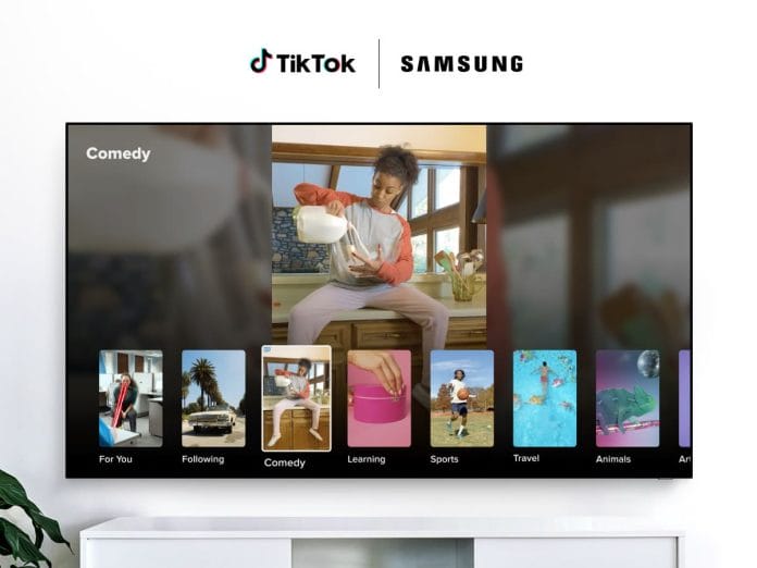 TikTok erreicht Smart-TVs von Samsung