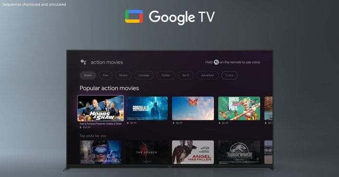 Google TV begleitet den Nutzer auf dem X95J 4K BRAVIA XR TV