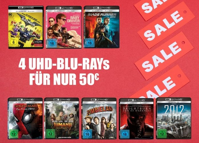 4 UHD Discs für 50 Euro! Günstiger kommt man derzeit nicht an 4K Ultra HD Blu-rays!