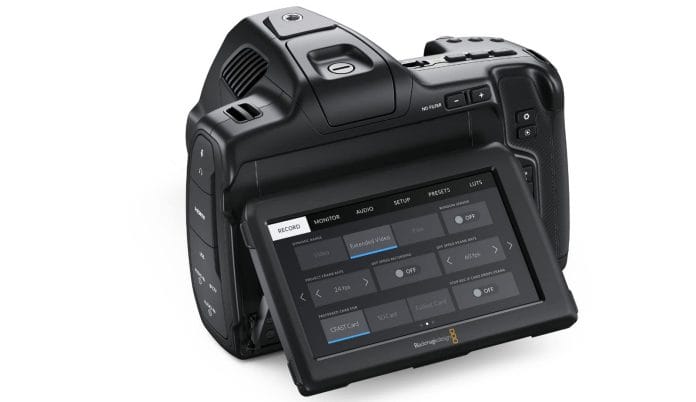 Der Screen der Blackmagic Pocket Cinema Camera 6K Pro unterstützt HDR