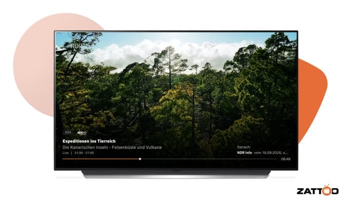 Die App für Zattoo erreicht aktuell die Smart TVs von LG.