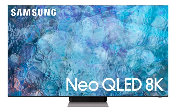 Der QN900A 8K Neo QLED TV sieht mit seinem rahmenlosen Infinity-Display schon sehr schick aus