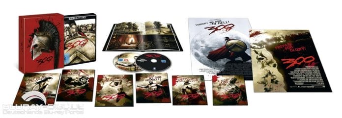 Inhalt der 300 Ultimate Collectors Edition 4K Blu-ray