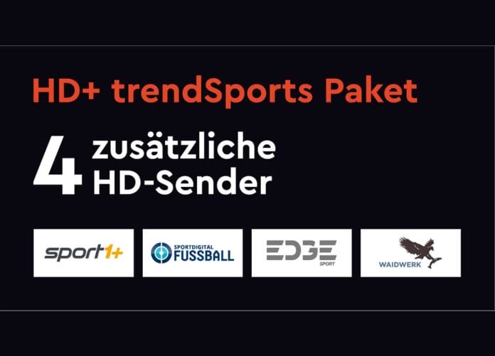 Das neue trendSports Abo mit vier HD-Sendern gibt es für neue HD+-Kunden sogar zwei Monate gratis!
