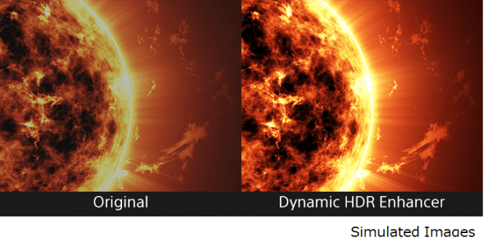 Der "Dynamic HDR Enhancer" optimiert die Bilddarstellung auf Frame-by-Frame-Basis und arbeitet Details weitaus besser heraus!