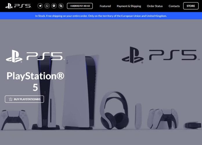 Der Fake-Shop "playstation-sony.eu" sorgt für Ärger, liefert aber sicherlich keine PlayStation 5 Konsolen aus