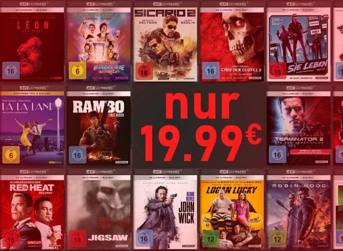 Weniger zahlen - mehr freuen! 4K Blu-rays von Studiocanal für 19.99 Euro!
