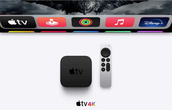 Der neue Apple TV 4K (Gen 2) mit neuer Aluminium-Fernbedienung (mit Klickrad)