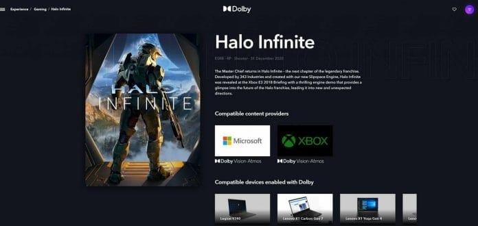 Halo Infinite erscheint auf PC und Xbox Series X|S mit Dolby Vision und Dolby Atmos