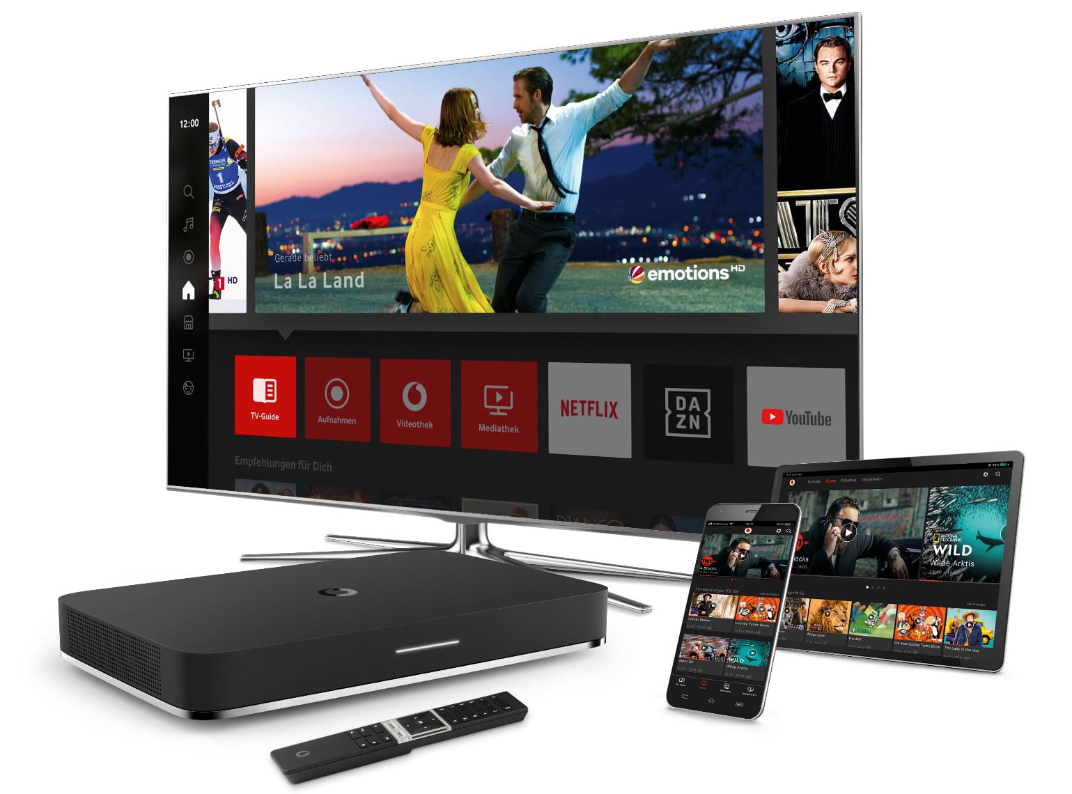 RTL+: Ab sofort für Vodafone-Kunden mit GigaTV als App verfügbar - 4K Filme