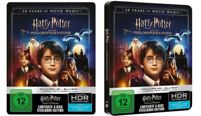 20 jähriges Jubiläum Harry Potter 4K Blu-ray Steelbook