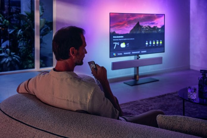 Der Phlips OLED+986 kann auch mit unzähligen smarten Features (Android 10) aufwarten, wie z.B. Spracherkennung via Google Assistant oder Amazon Alexa