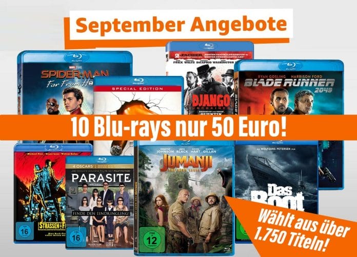 10 Blu-ray für 50 Euro Aktion