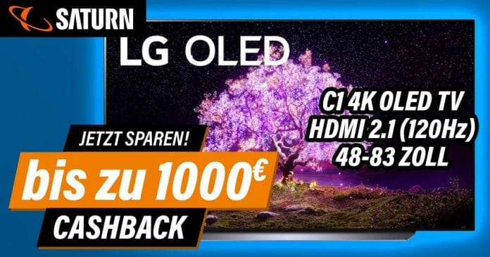 Bis zu 1.000 Euro Cashback beim Kauf eines 4K OLED TV der C1-Serie (C17LA) sichern - Solange der Vorrat reicht!