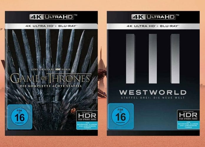 GOT Staffel 8 und Westworld Staffel 3 sind jetzt als 4K Blu-ray Amaray vorbestellbar