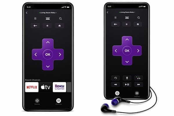 Mit der Roku App für iOS und Android lässt sich via "Private Listening" der Ton über Kopfhörer ausgeben.
