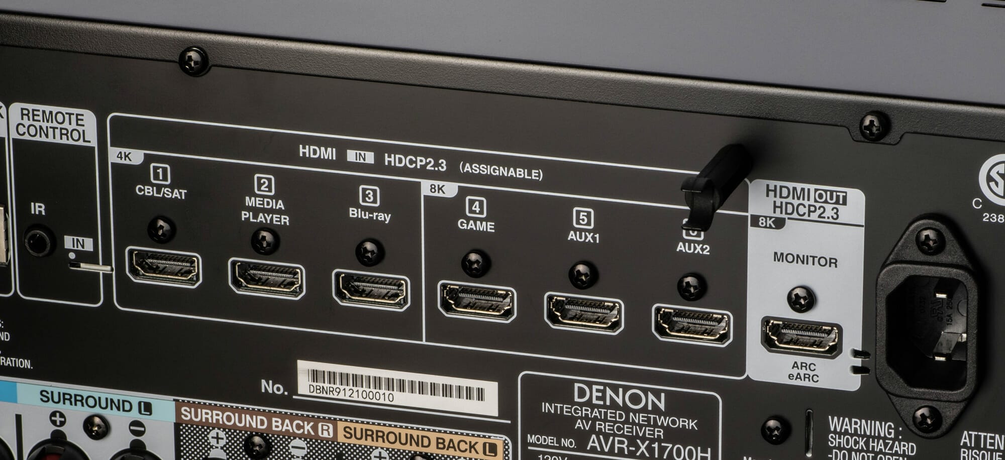 Denon AVR-X1700H: Der bislang günstigste 8K-AV-Receiver mit HDMI 2.1