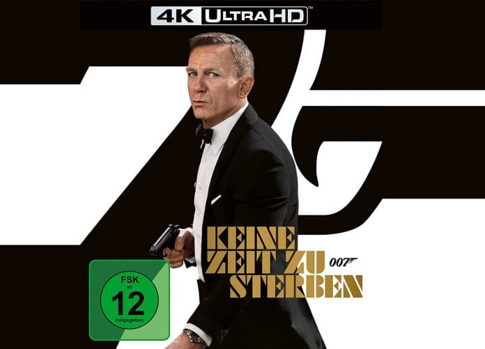 James Bond: Keine Zeit zu sterben jetzt als limitiertes 4K Blu-ray Steelbook vorbestellen