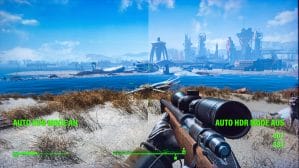 Vergleich Auto HDR Mode Windows 11 Fallout 4