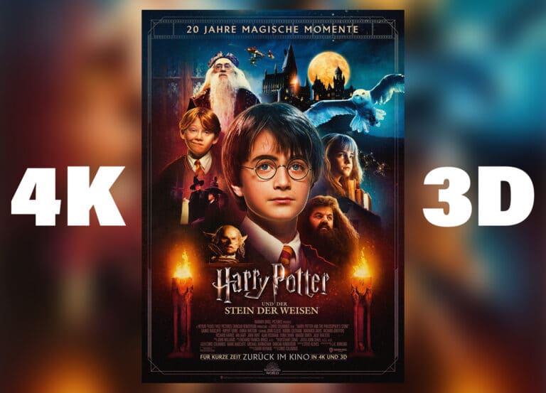 Harry Potter kommt zum 20jährigen Jubiläum erneut ins Kino in 3D und