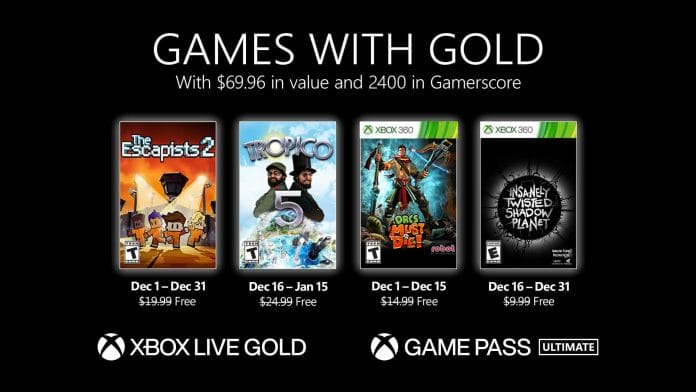 Xbox Games with Gold: Diese Spiele sind im Dezember 2021 kostenlos.