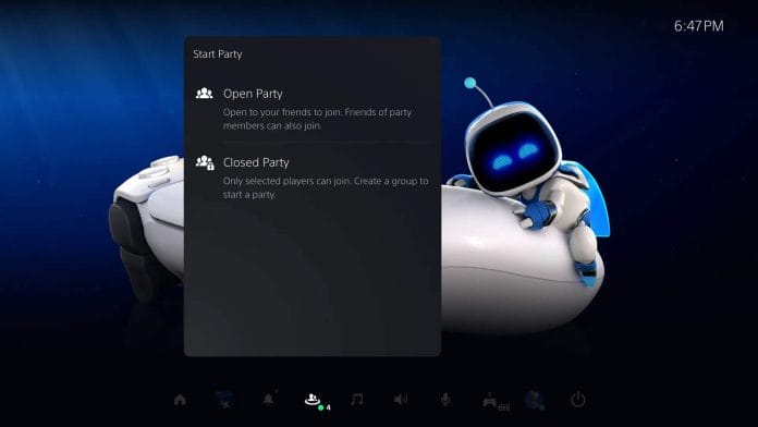 Der aktualisierte Party Chat der PS5