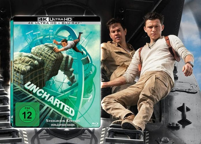 Uncharted mit Tom Holland und Mark Wahlberg jetzt auf 4K Blu-ray (Amaray / Steelbook) und digital vorbestellen!
