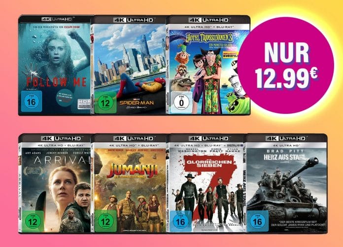 Supergünstige 4K Ultra HD Blu-rays ab 12.99 Euro!