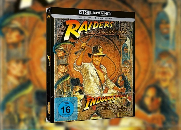 Für Film-Nostalgiker: Die neuen Indiana Jones 4K Blu-ray Steelbooks mit klassischem Cover-Artwork