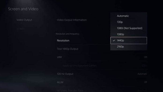 Die PlayStation 5 beherrscht in der Beta jetzt die 1440p-Ausgabe.