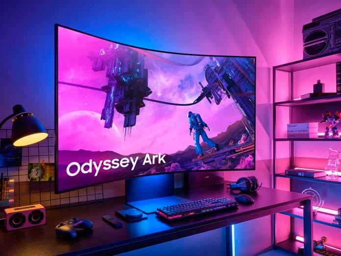 Der Samsung Odyssey Ark ist ab 1. Oktober 2022 zu haben.