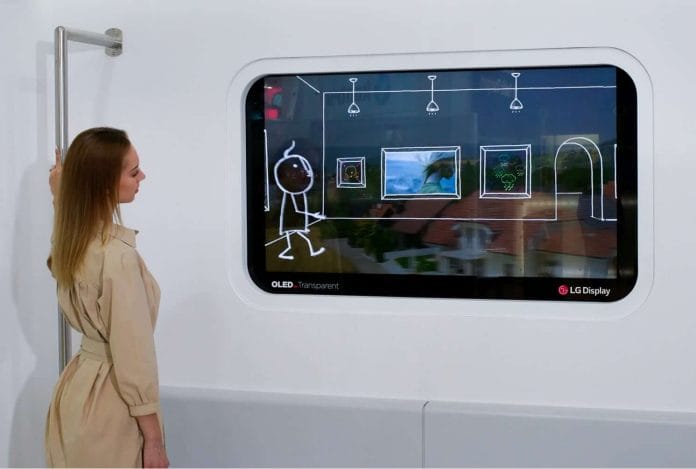 Transparente OLEDs können etwa Fenster in der U-Bahn aufwerten.