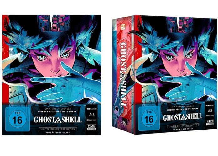 Das vorläufige Cover der Ghost in a Shell 4K Blu-ray Box
