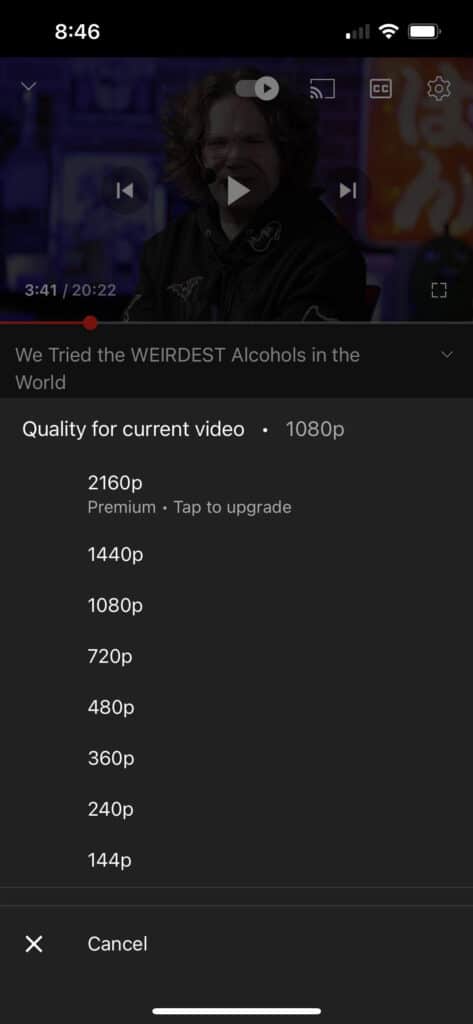 YouTube koppelt bei einigen Usern hohe Auflösungen an ein Premium-Abo.