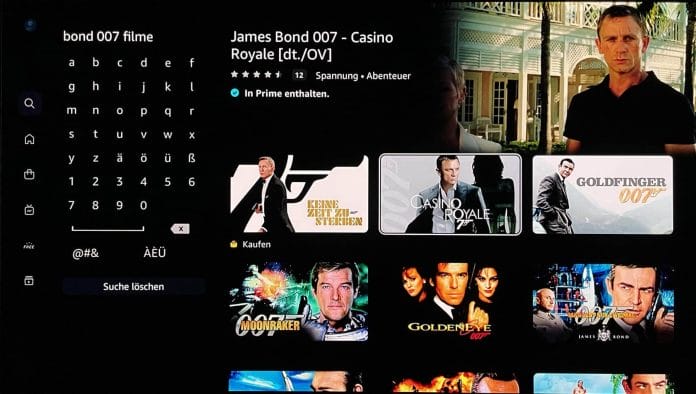 Alle Bond-Filme, mit Ausnahme von "Keine Zeit zu Sterben" und "Sag niemals nie" können ab sofort auf Prime Video gestreamt werden