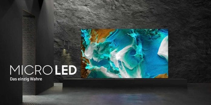 Samsung sieht in Micro LED die Zukunft der Fernseher.