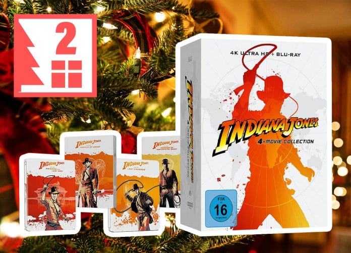 Gewinne die Indiana Jones 4-Film-Collection mit schicken 4K Blu-ray Steelbooks!
