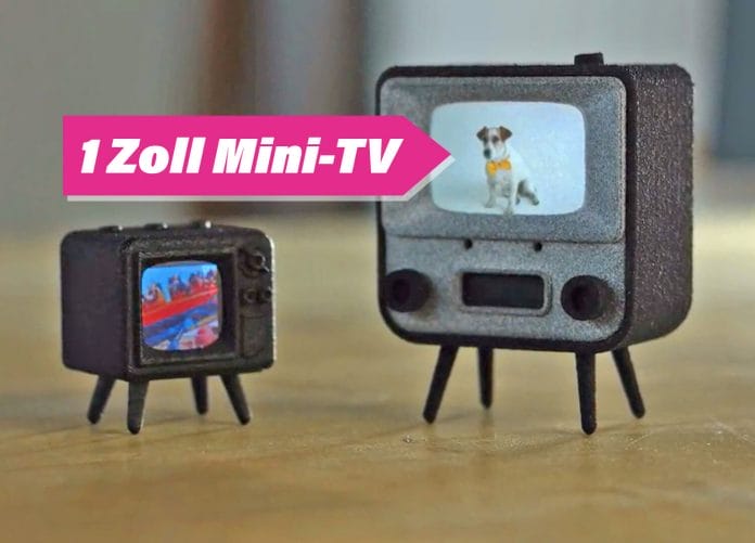 1 Zoll Mini-TV für die Hosentasche mit TFT und OLED-Display