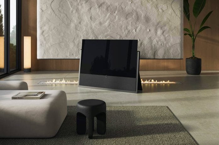 Der neue Loewe Iconic 4k OLED TV mit Syno-Stone-Material