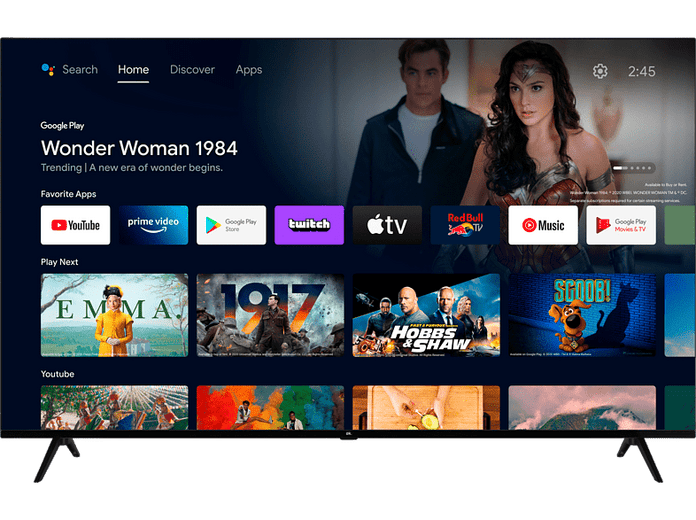 Der QLED-TV von ok. nutzt nur ein 60-Hz-Panel.